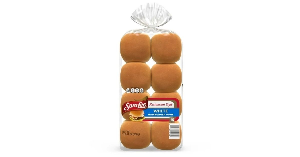 white hamburger buns