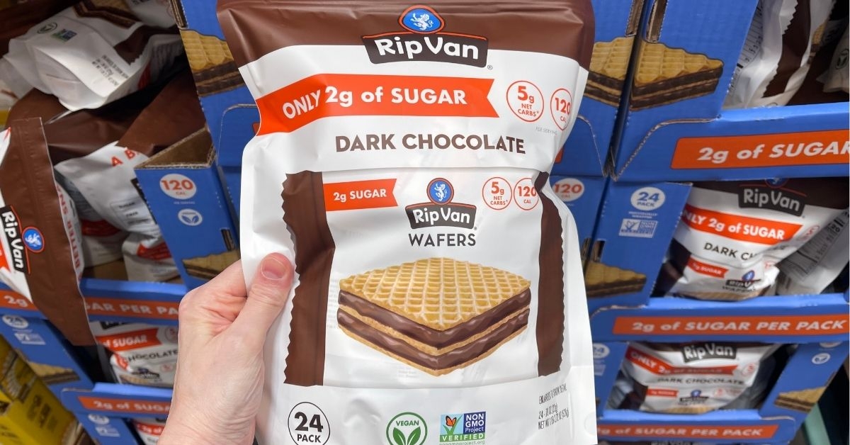 dark chocolate wafers in a pack