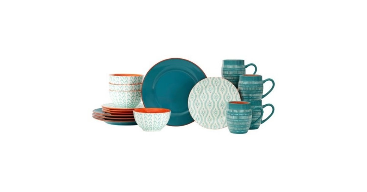 baum tangiers 16 piece dinnerware set