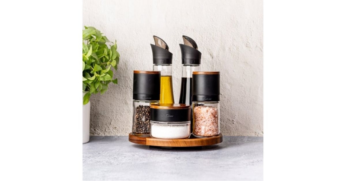 trudeau lazy susan seasoning station