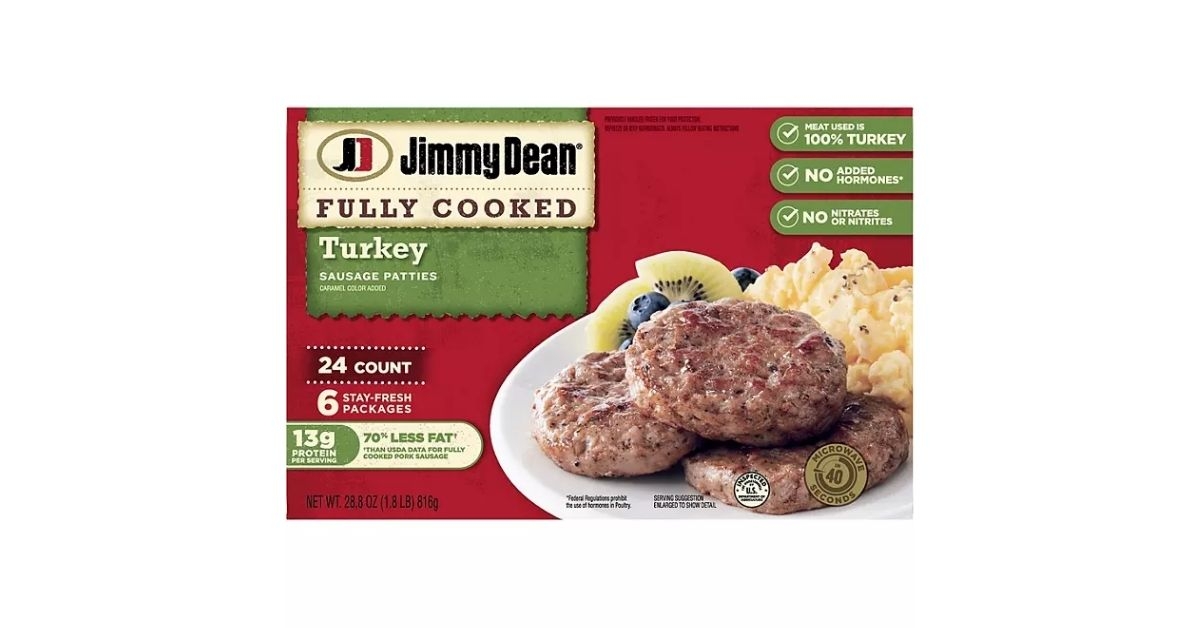 fully cooked turkey sausage patties