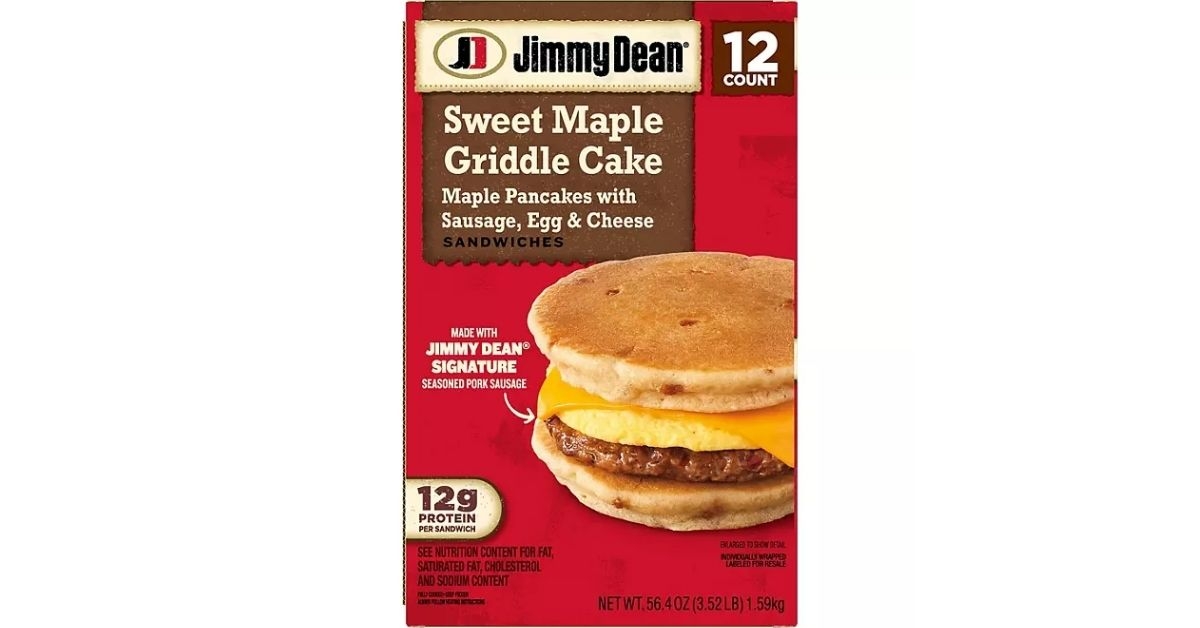maple griddle cake sandwich