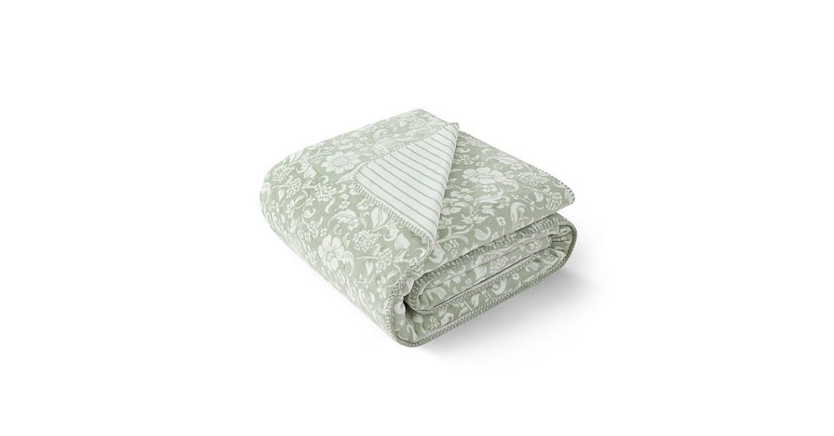 coco plush reversible throw
