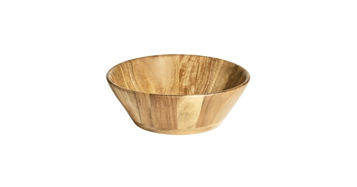 acacia wood serving bowl