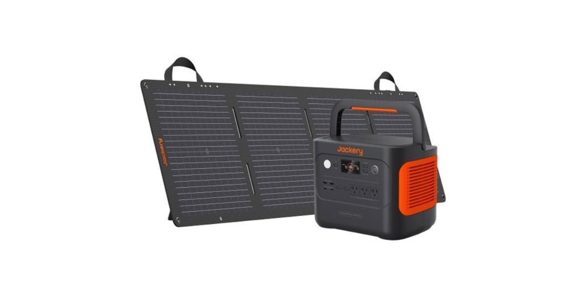 jackery 1000 plus solar generator with mini solar panel