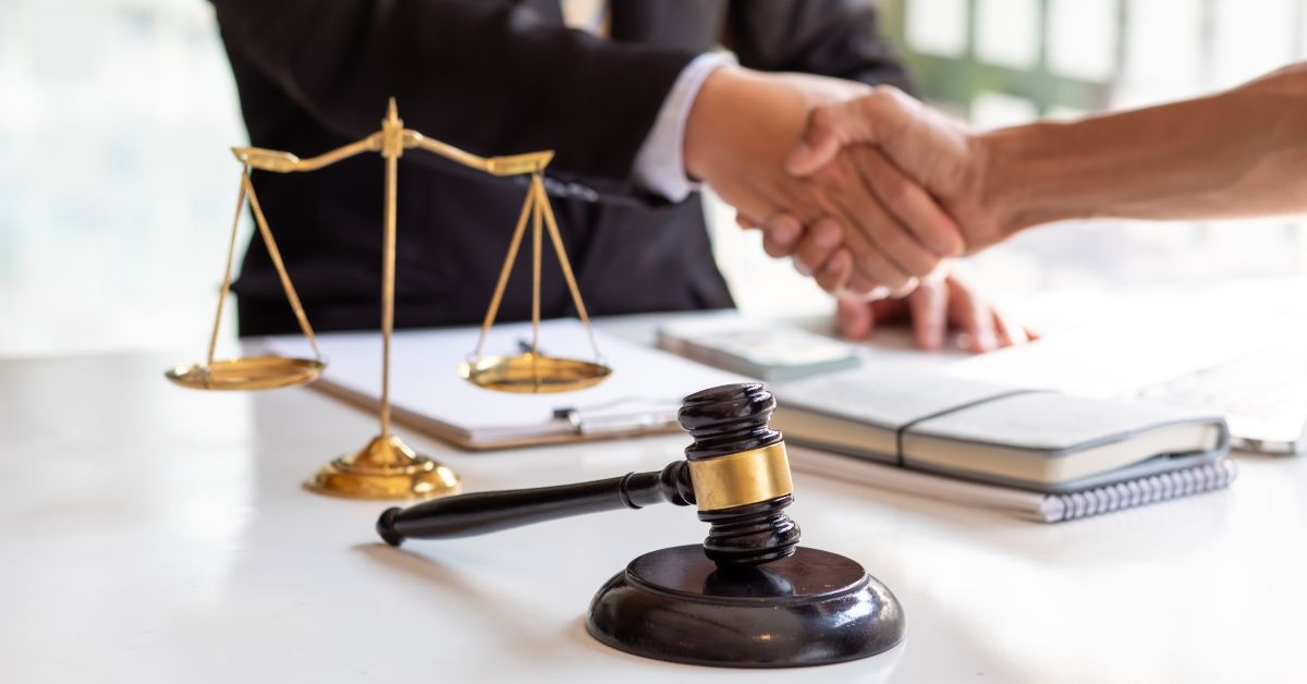 lawyer working in office