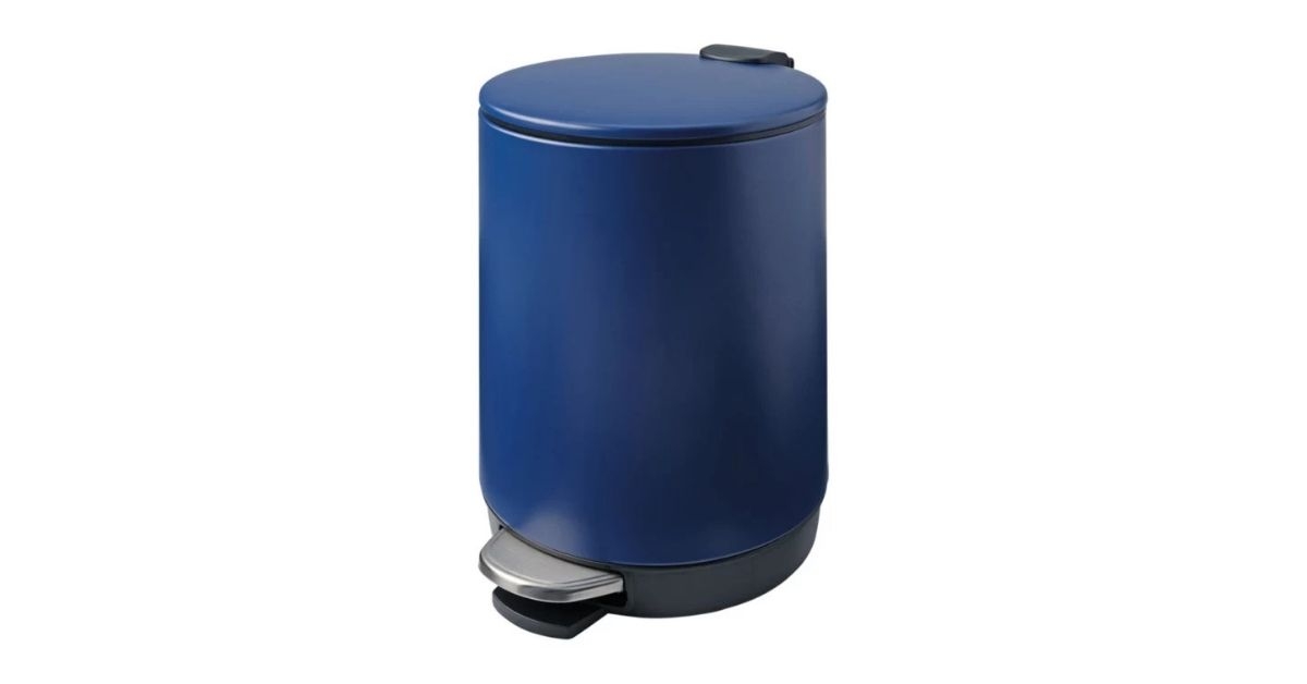 round step on trash can