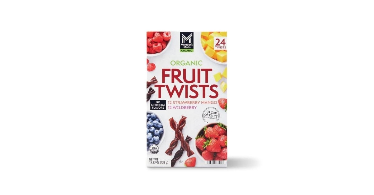 members mark organic fruit twist