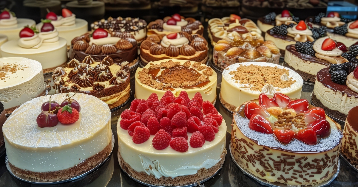 assorted cheesecakes
