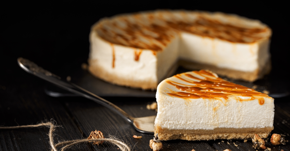 cheesecake with caramel 