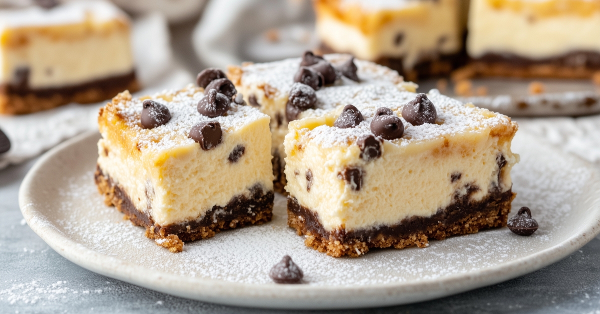 cannoli cheesecake bars