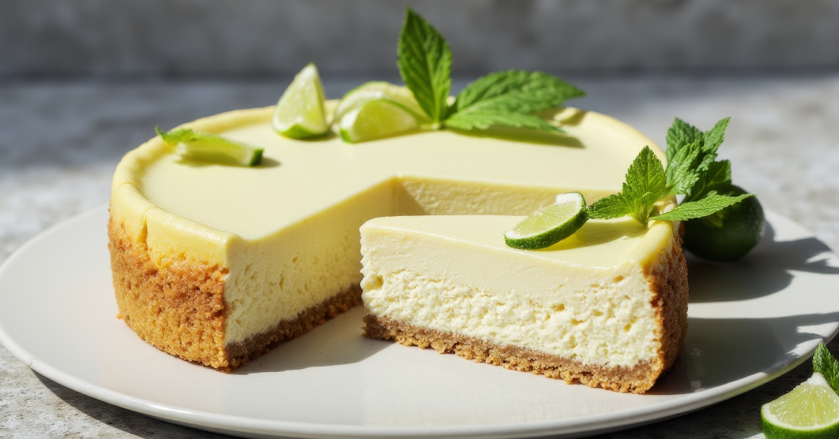 cool lime cheesecake