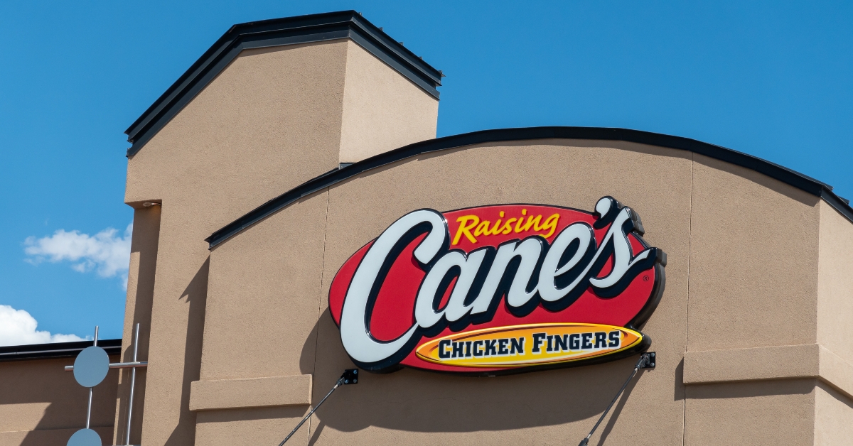 raising canes restaurant trademark logo