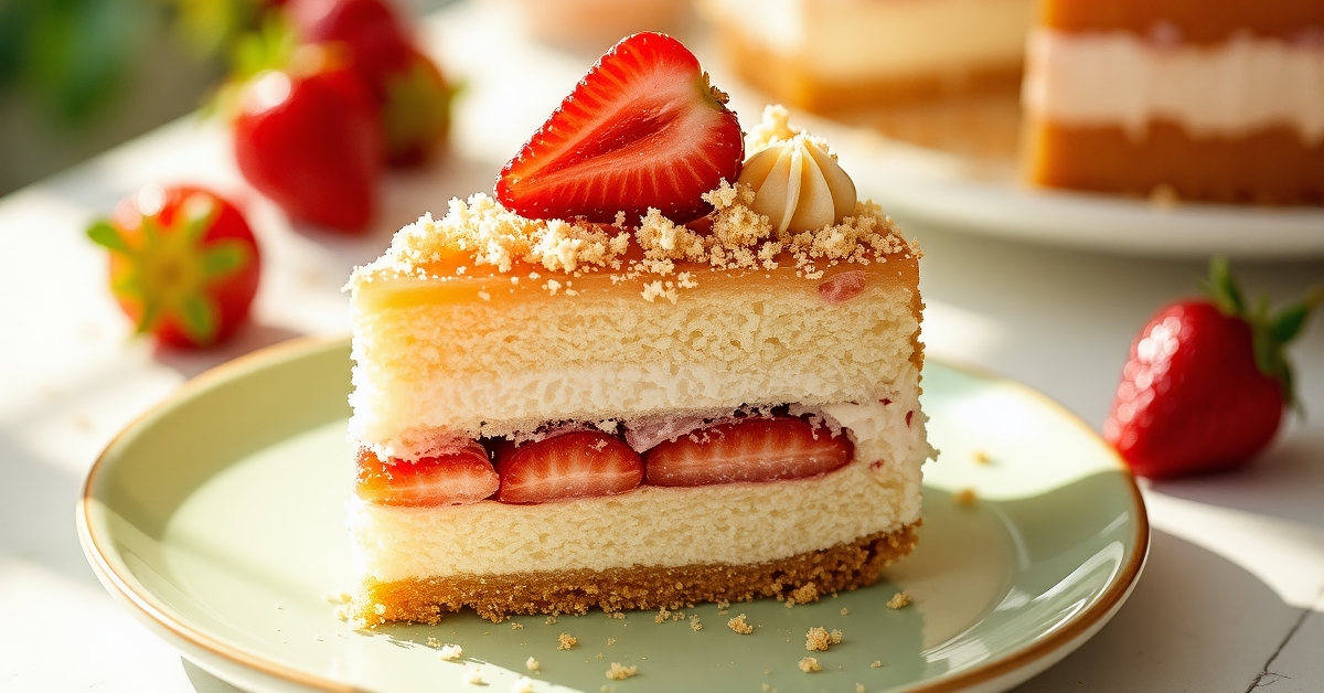 strawberry shortcake cheesecake