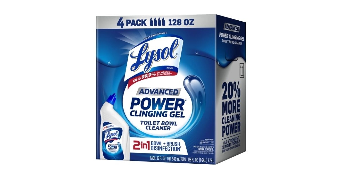 lysol advanced toilet bowl cleaner