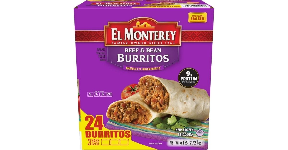 beef and bean burritos