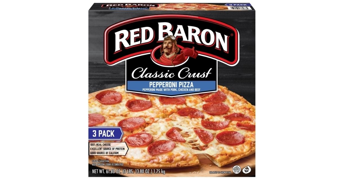 pepperoni pizza with classic rust