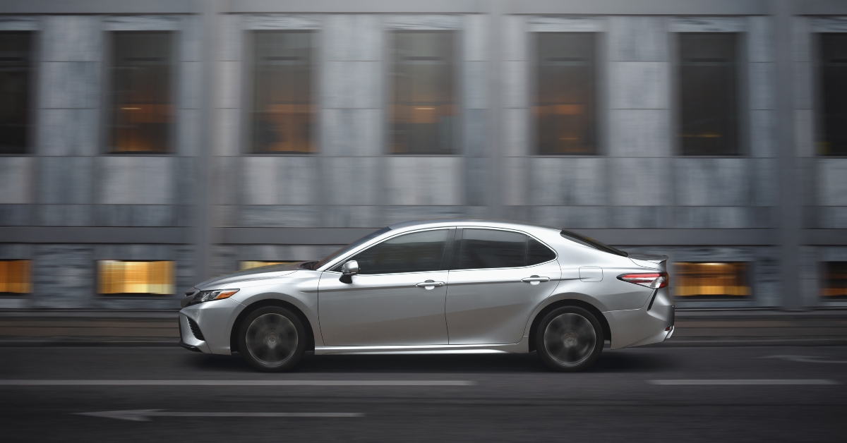 Motion on high speed of expensive car