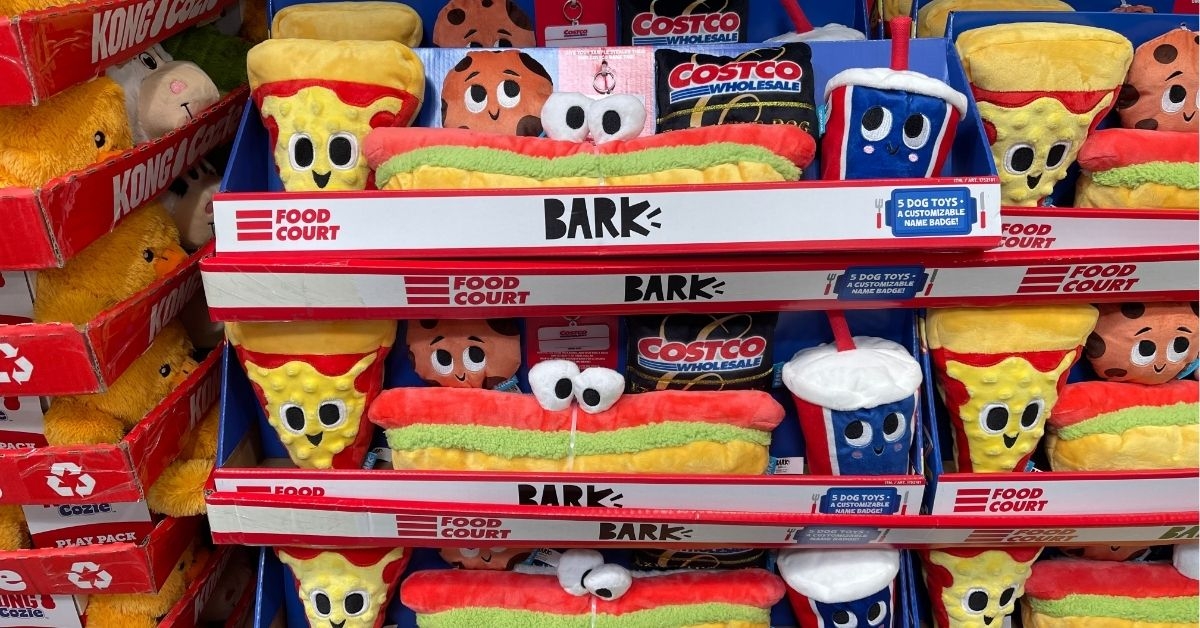 dog toy bundle on display