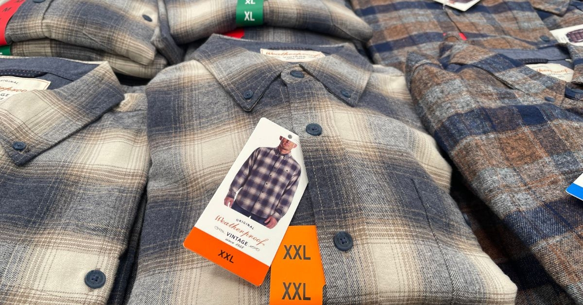 vintage mens flannel button down shirt