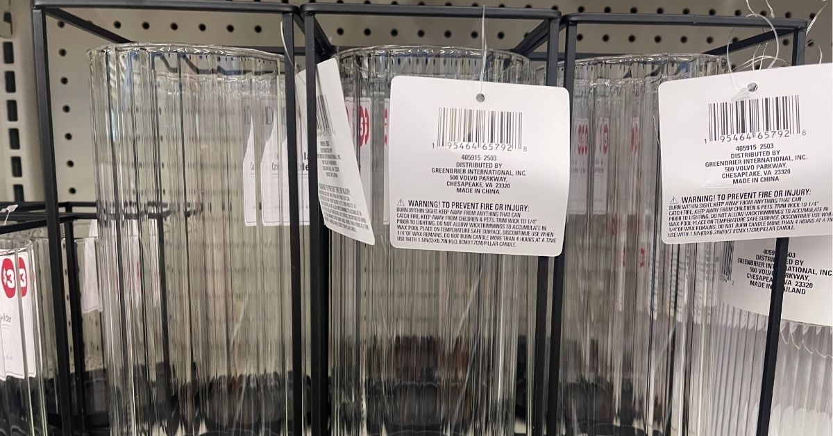 glass candle holder