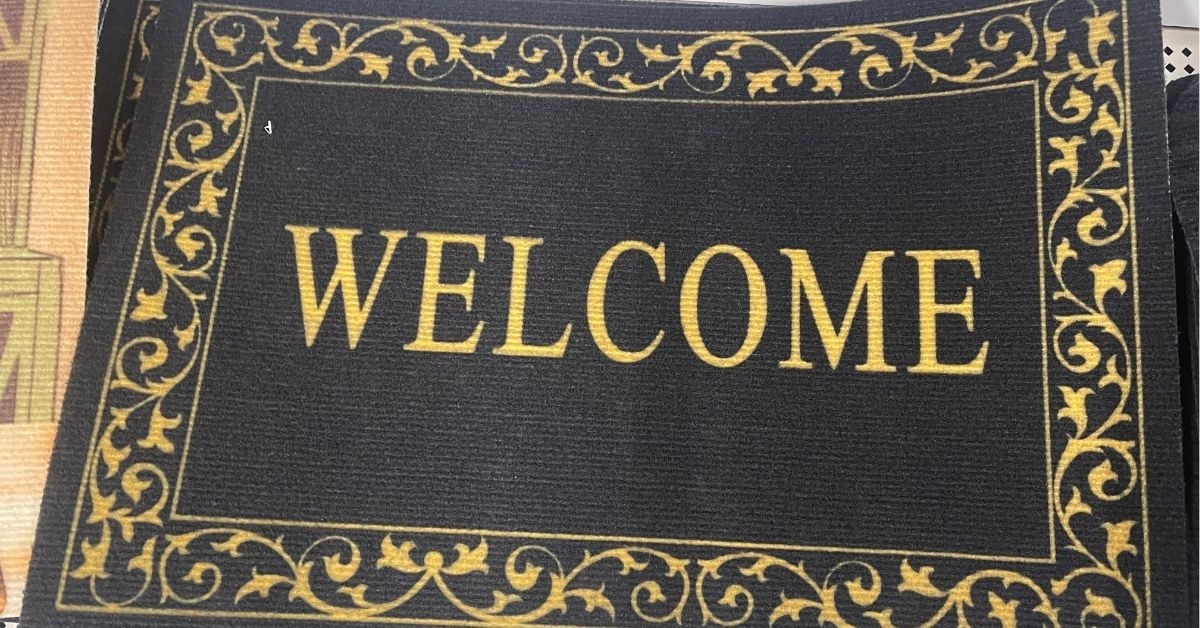 a welcome mat