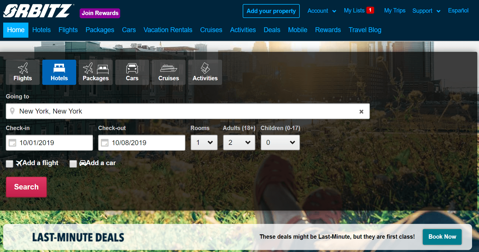 Orbitz Screenshot