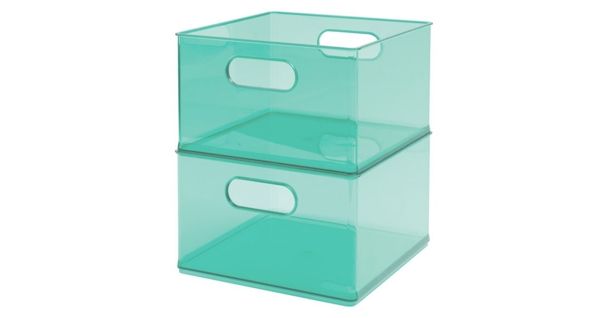kirkton house 2pk stackable open front bins