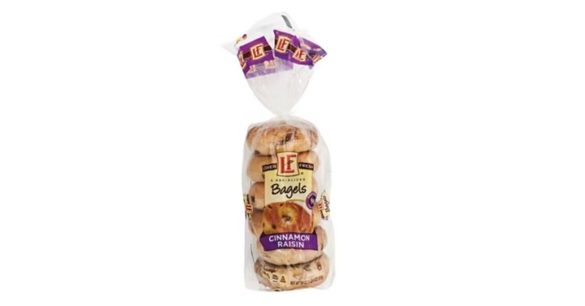 loven fresh cinnamon raisin bagels
