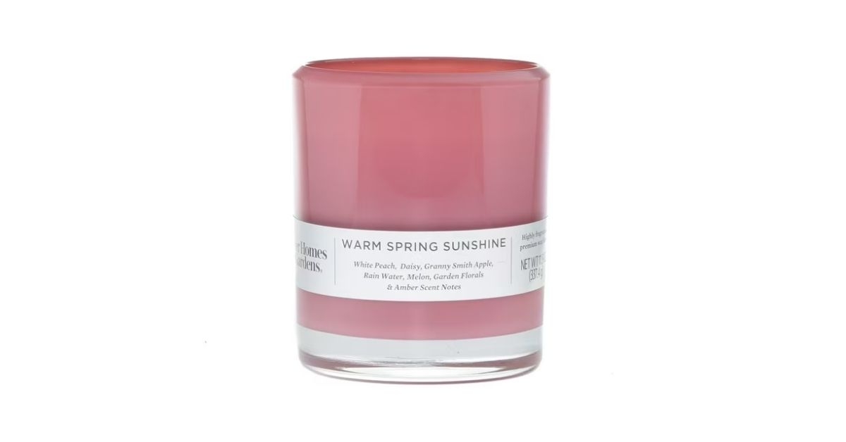 warm spring sunshine candle