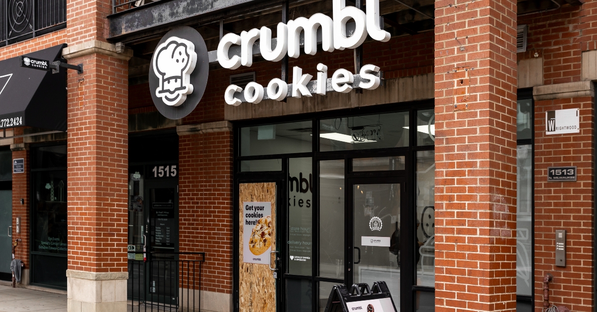 Crumbl Cookies store exterior