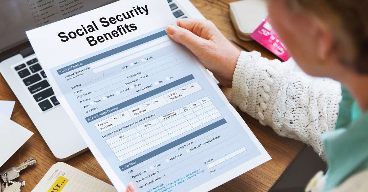 social security benefits form concept
