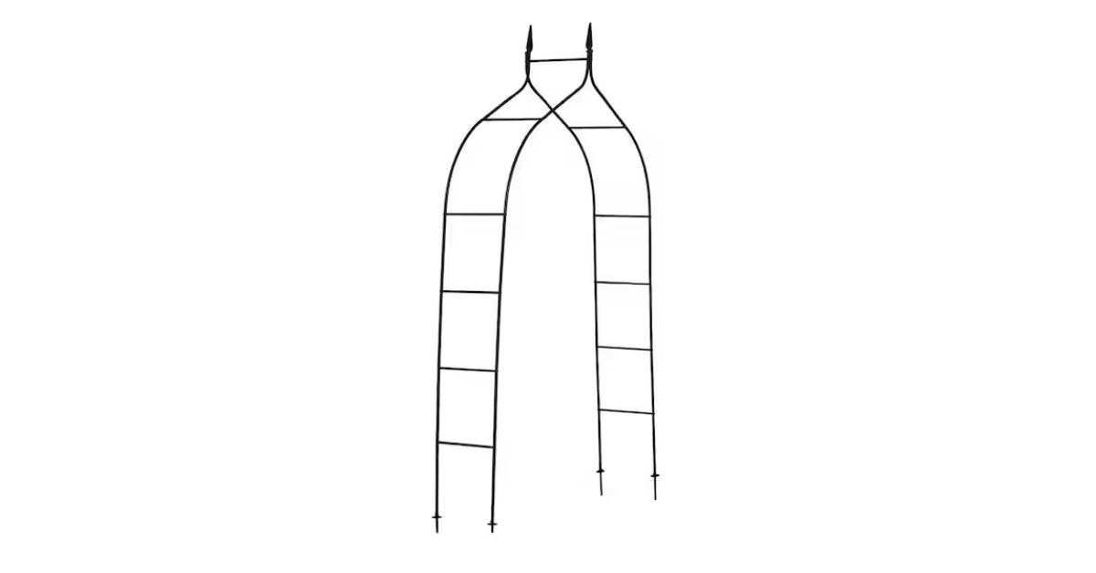 metal trellis garden arbor