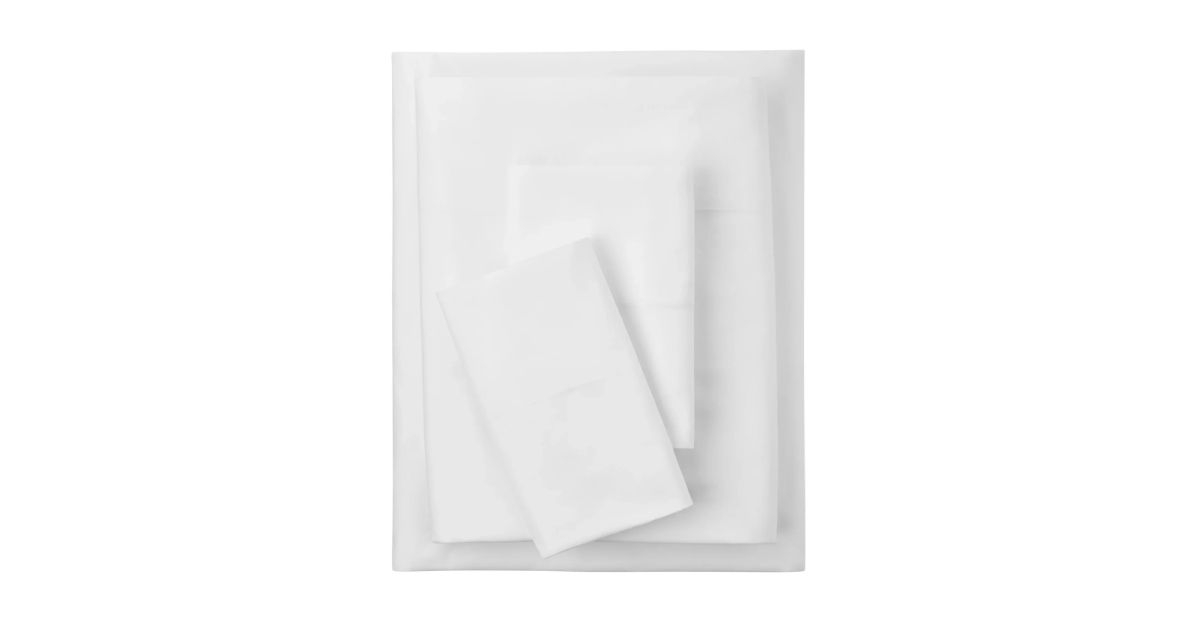 mainstays cotton bed sheet set