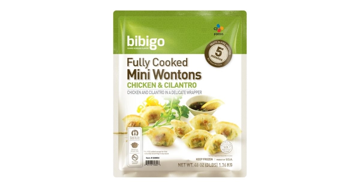 bibigo mini wontons chicken cilantro
