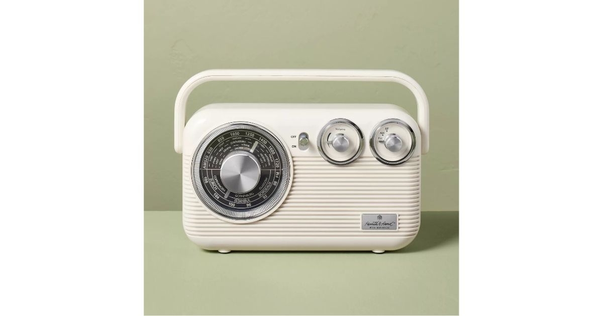retro portable am fm bluetooth radio