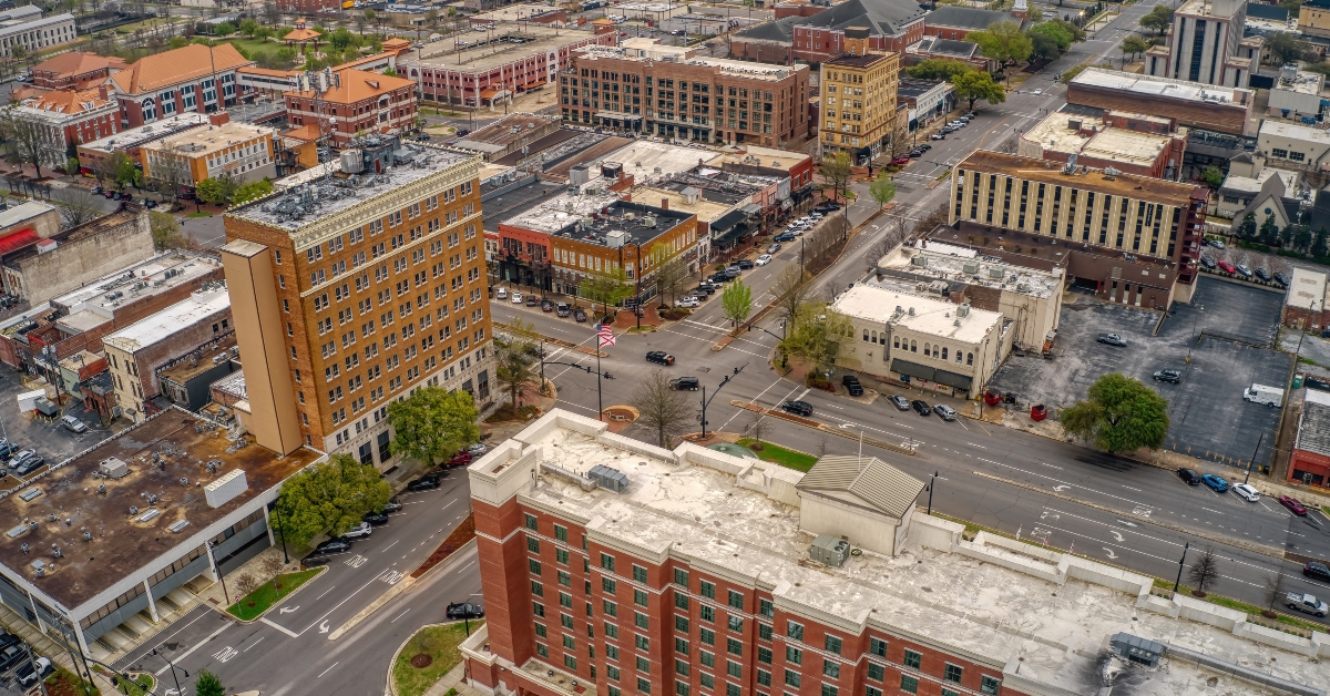aerial view of tuscaloosa alabama 