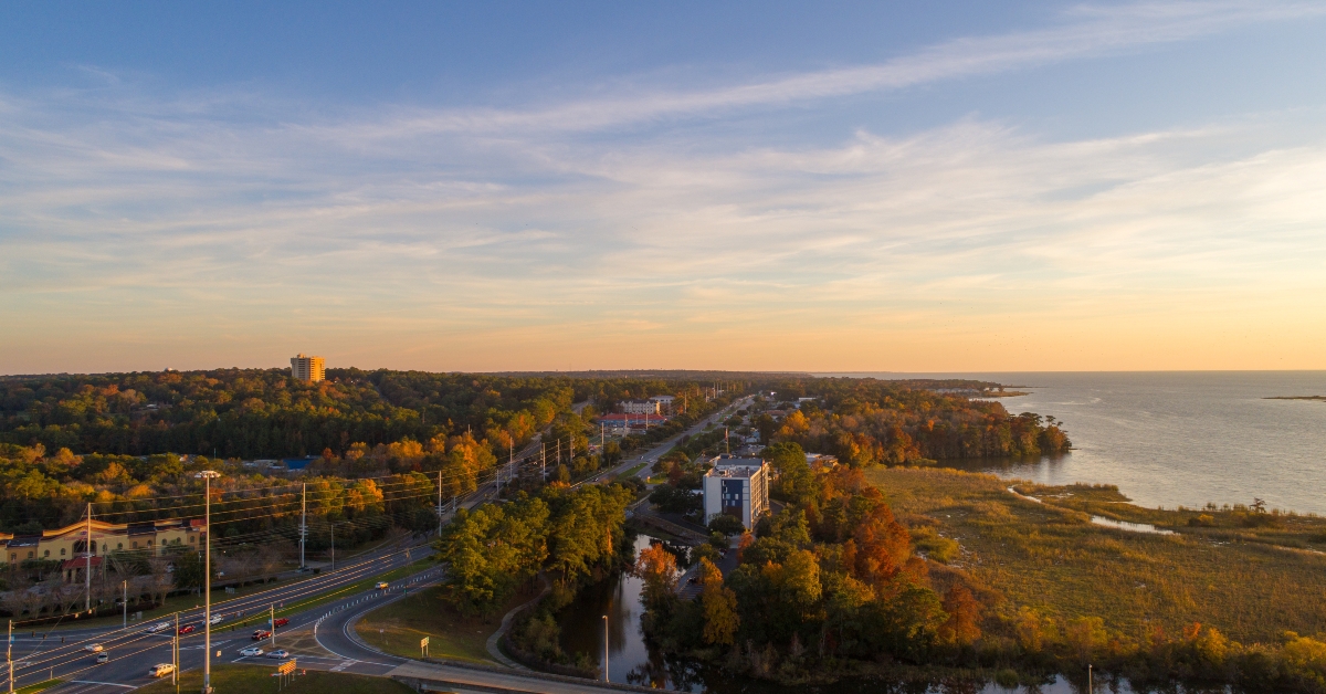 sunset over daphne alabama  
