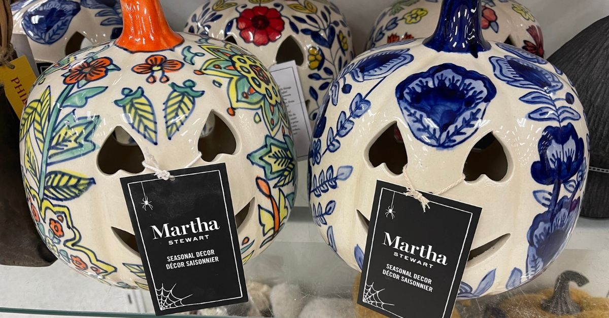 seasonal decor ceramic pumpkins