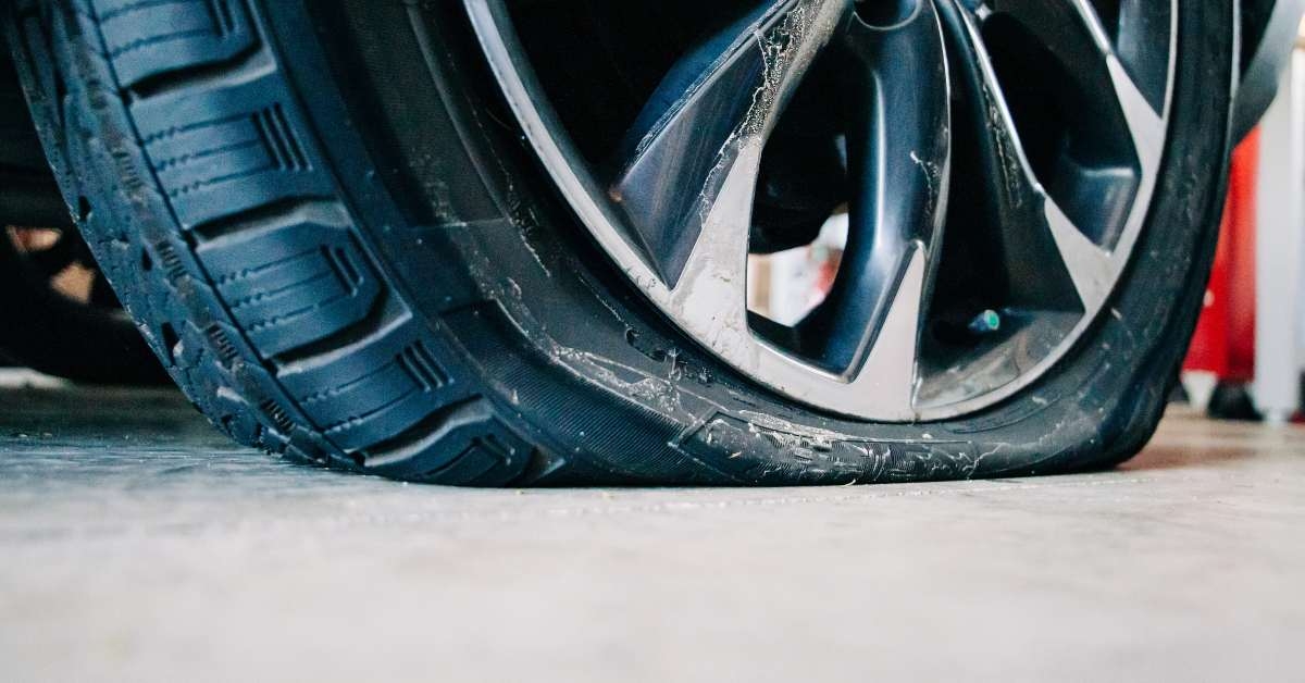 a flat tire