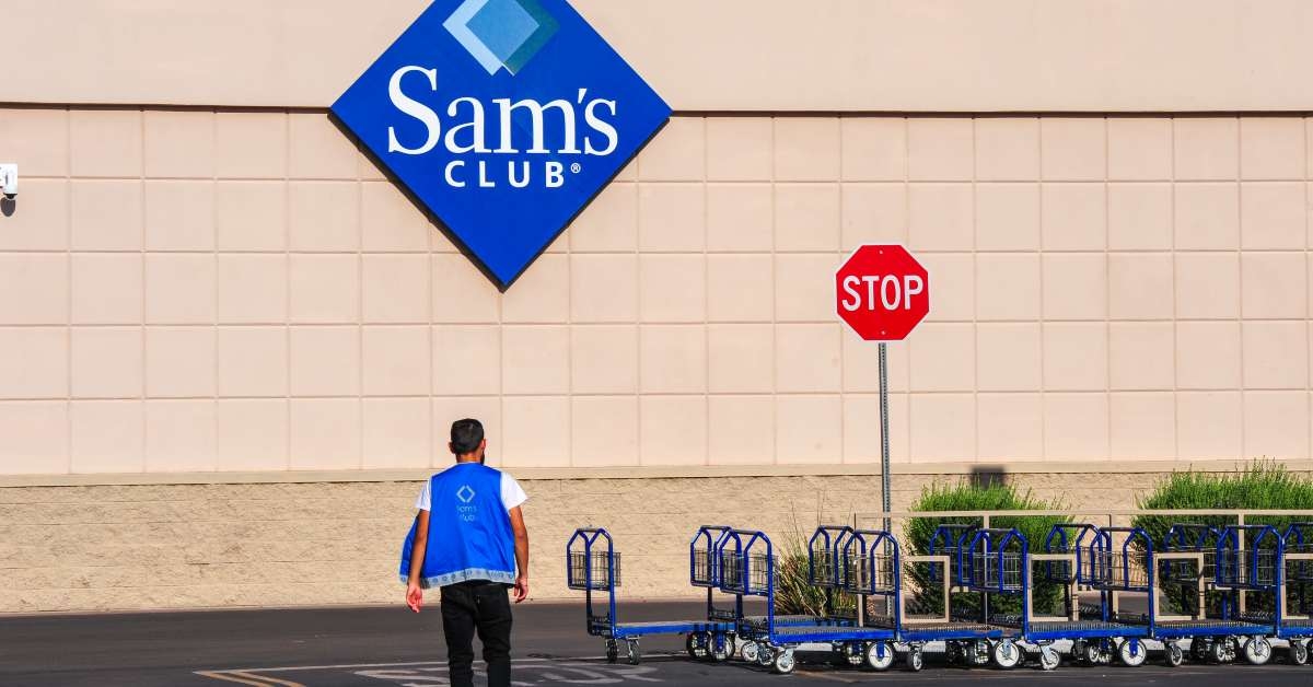 sams club employee in branded vest