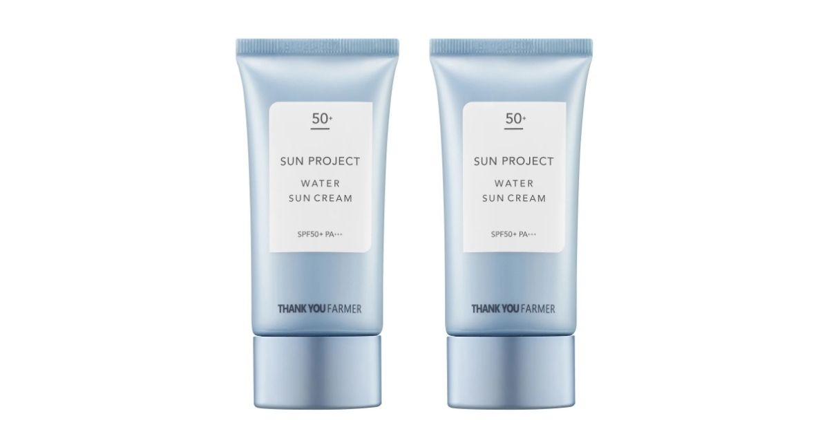 water sun cream