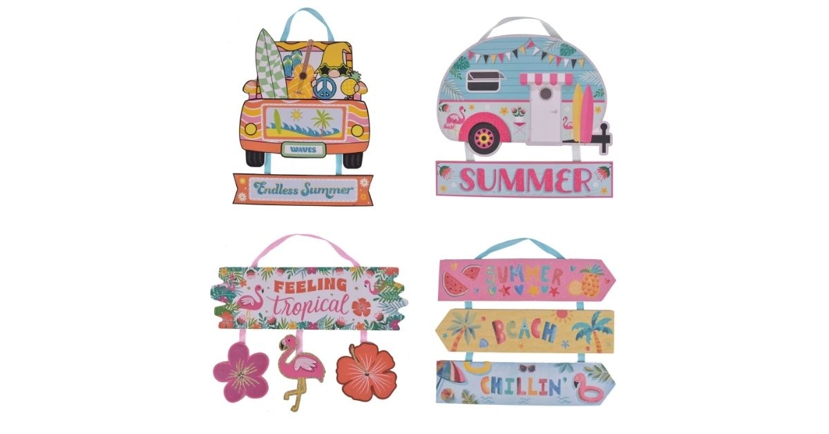 summer dangling signs