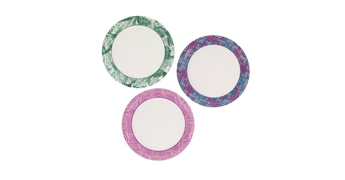 summer paper plates