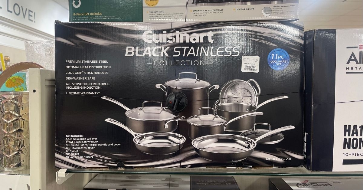 black stainless collection set