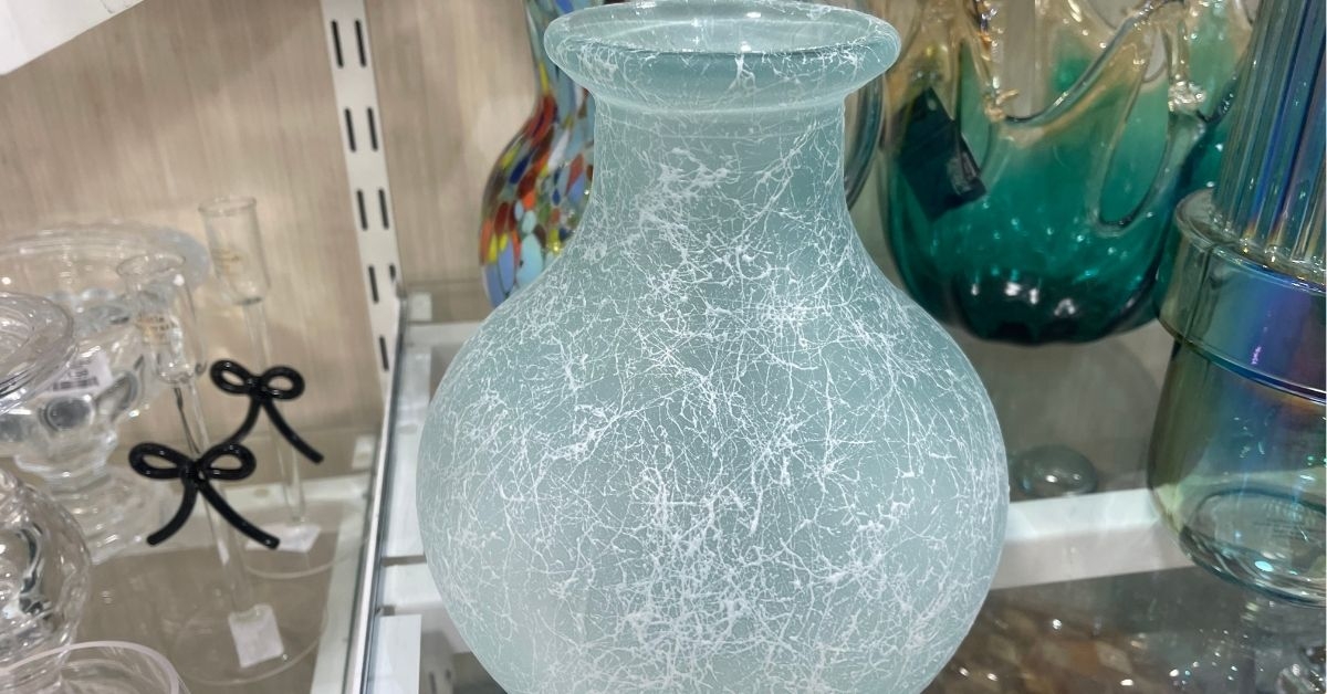 glass vase on display