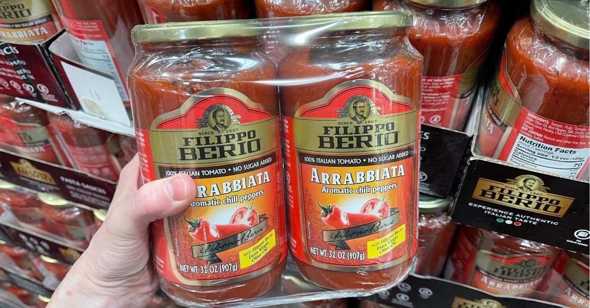 a bundle of arrabbiata tomato sauce
