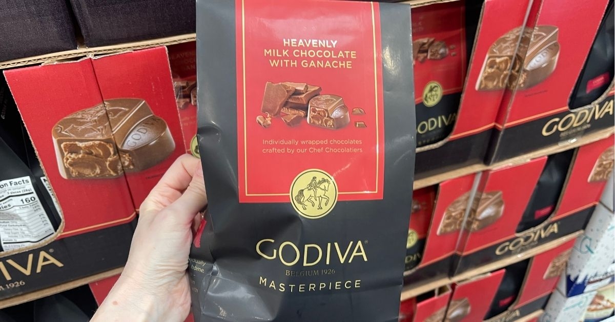a pack of milk chocolate with ganache
