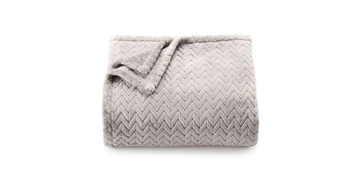 oversized microplush throw