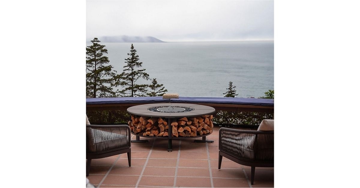 smokeless round fire pit